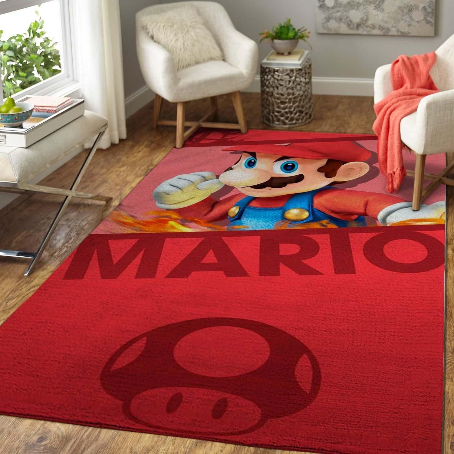 Mario Area Rug Chrismas Gift - Indoor Outdoor Rugs