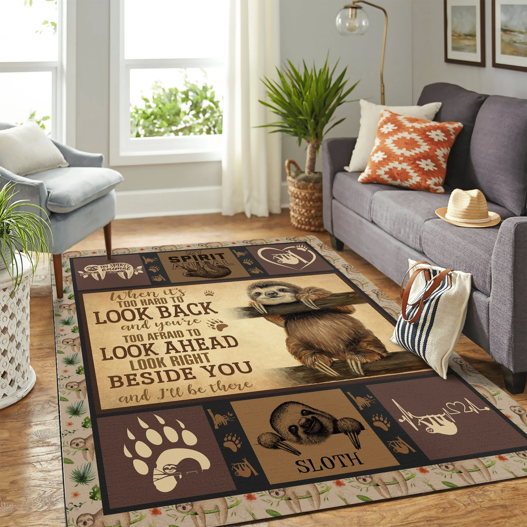 Sloth Vq Quilt Mk Carpet Area Rug Chrismas Gift - Indoor Outdoor Rugs