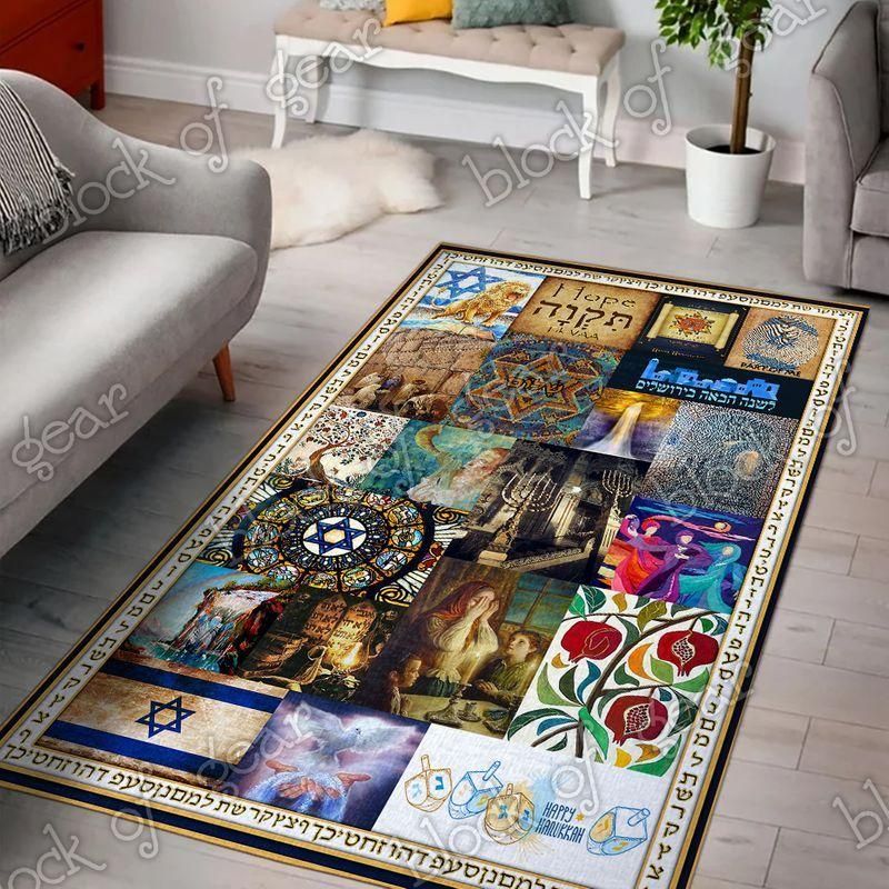 Jewish Living Room Rug Chrismas Gift - Indoor Outdoor Rugs