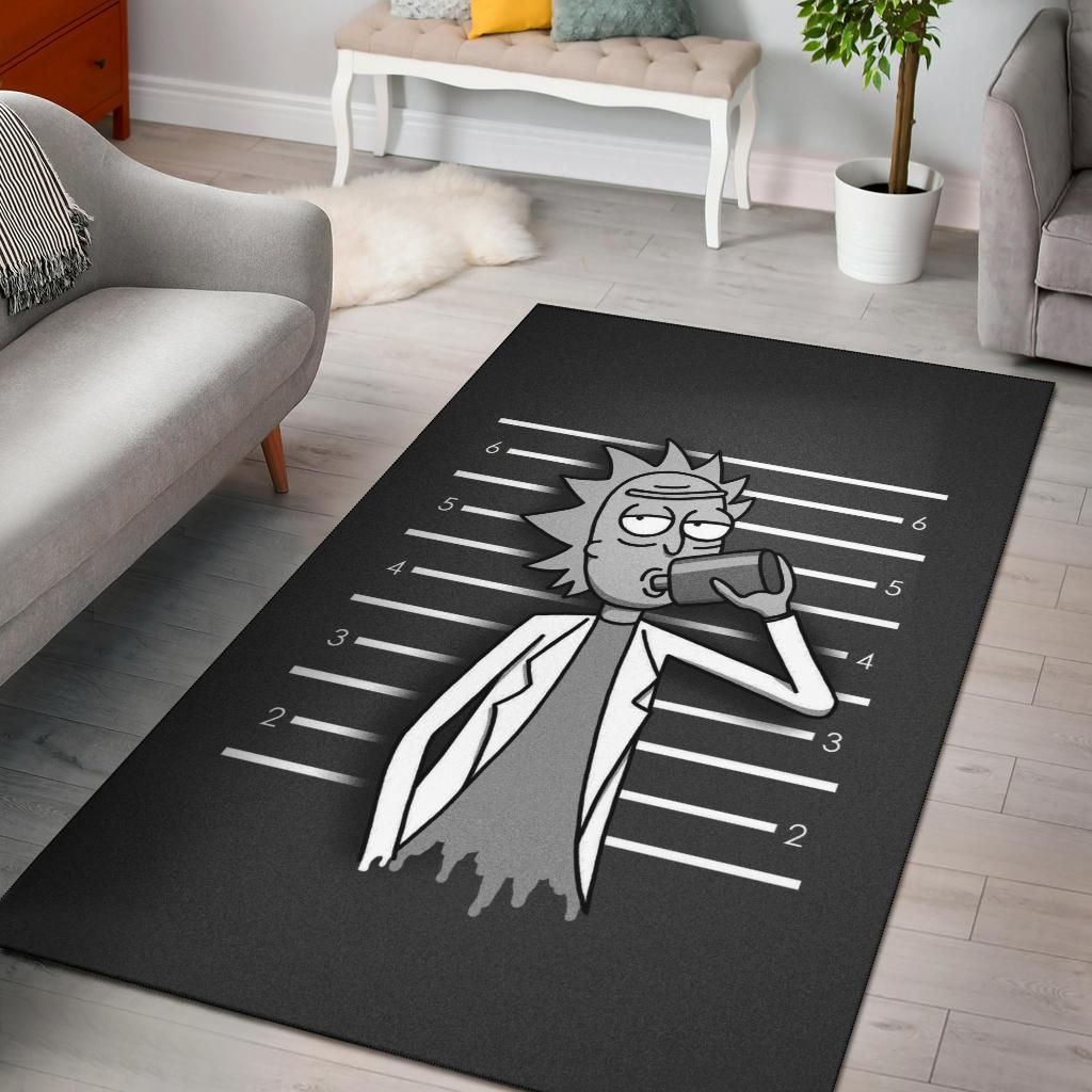 Rick And Morty Area Rug Chrismas Gift - Indoor Outdoor Rugs