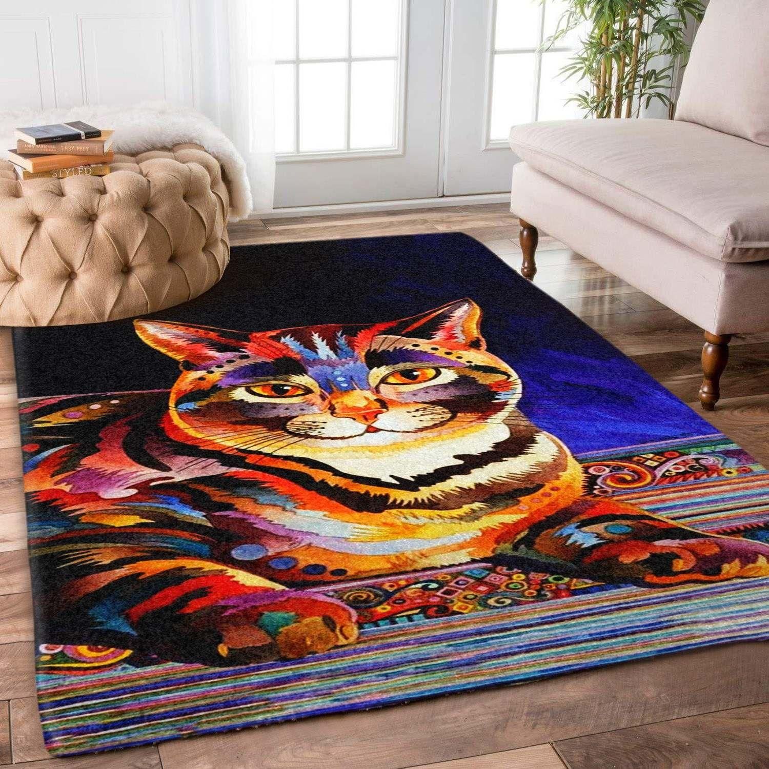 Cat Rug Chrismas Gift - Indoor Outdoor Rugs