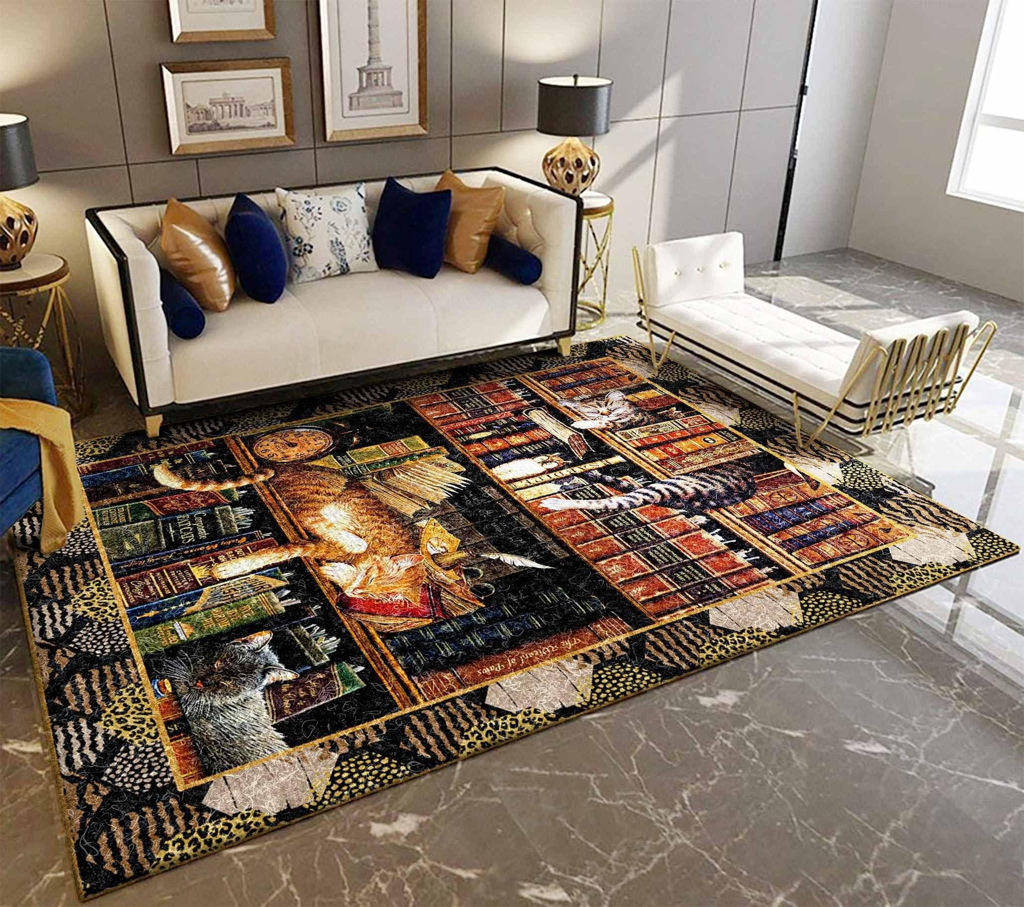 Book Rug Chrismas Gift - Indoor Outdoor Rugs