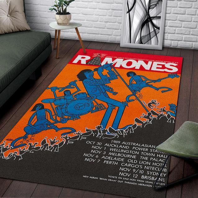 Ramones Australian Tour Area Rug Chrismas Gift - Indoor Outdoor Rugs