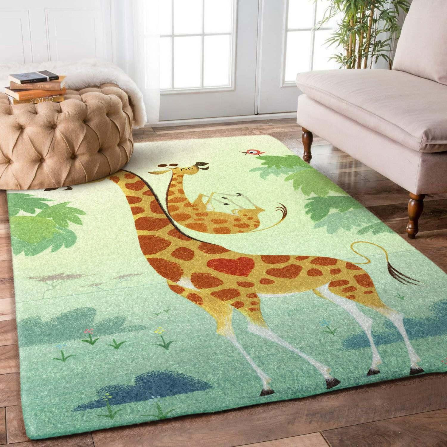 Giraffe Rug Chrismas Gift - Indoor Outdoor Rugs