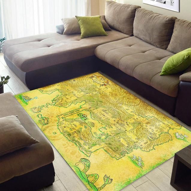 Pokemon Map Art Area Rug Chrismas Gift - Indoor Outdoor Rugs