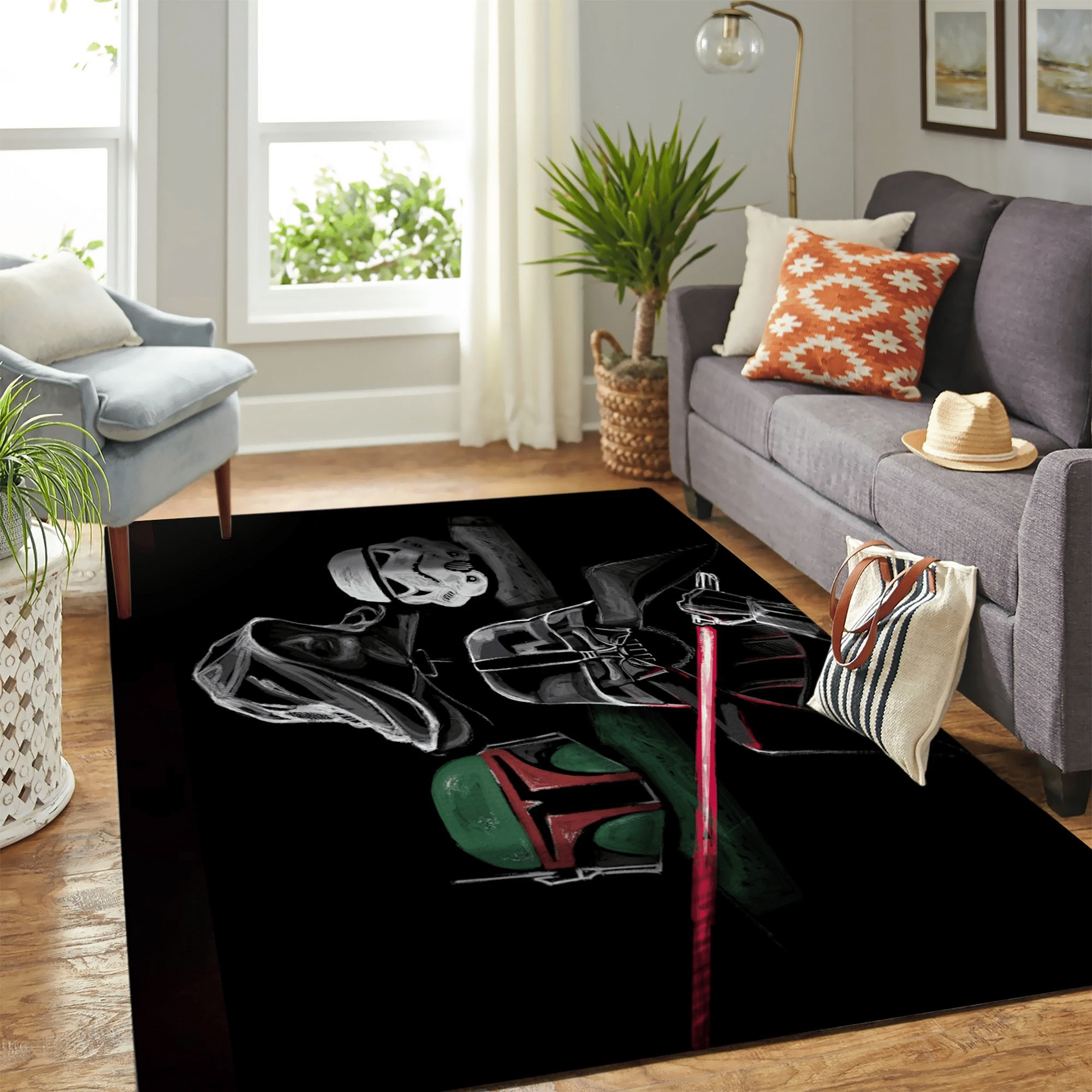 Star Wars X Queen Carpet Floor Area Rug Chrismas Gift - Indoor Outdoor Rugs