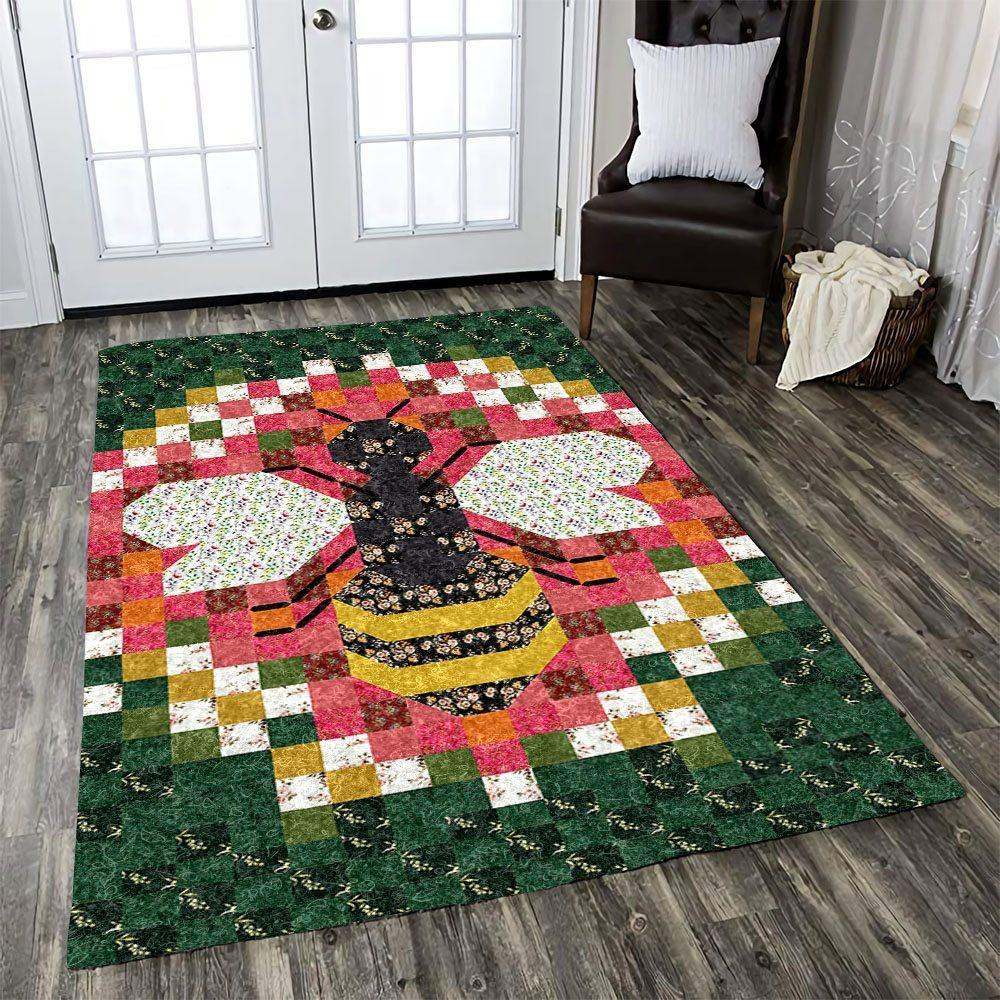 Bee Rug Chrismas Gift - Indoor Outdoor Rugs