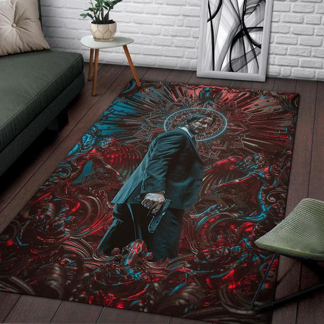 John Wick Rug Chrismas Gift - Indoor Outdoor Rugs