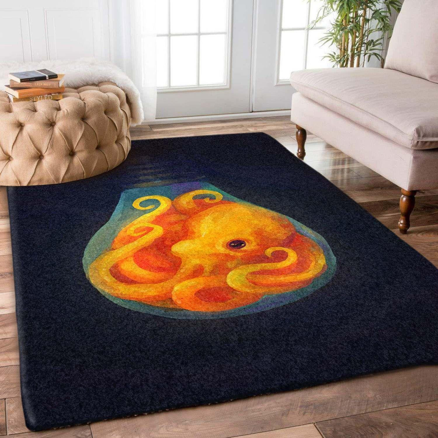 Octopus Rug Chrismas Gift - Indoor Outdoor Rugs