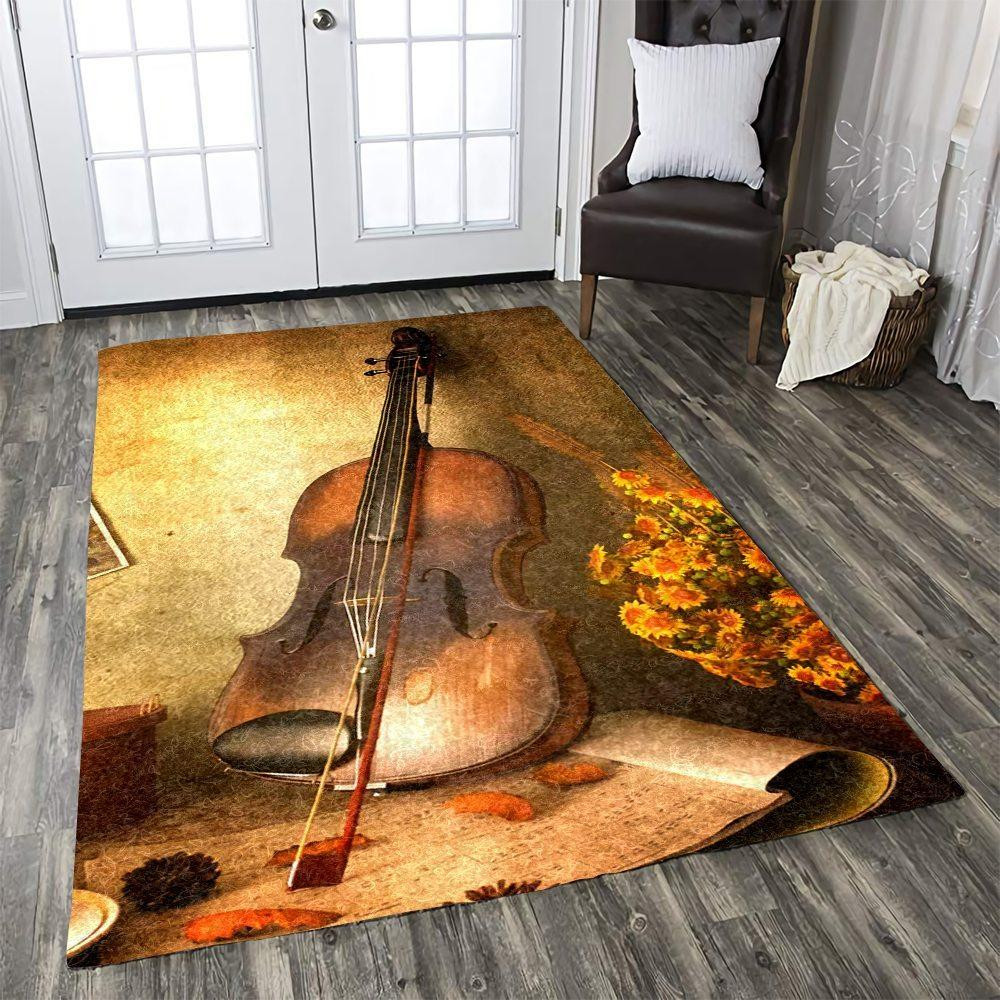 Violin Rug Chrismas Gift - Indoor Outdoor Rugs