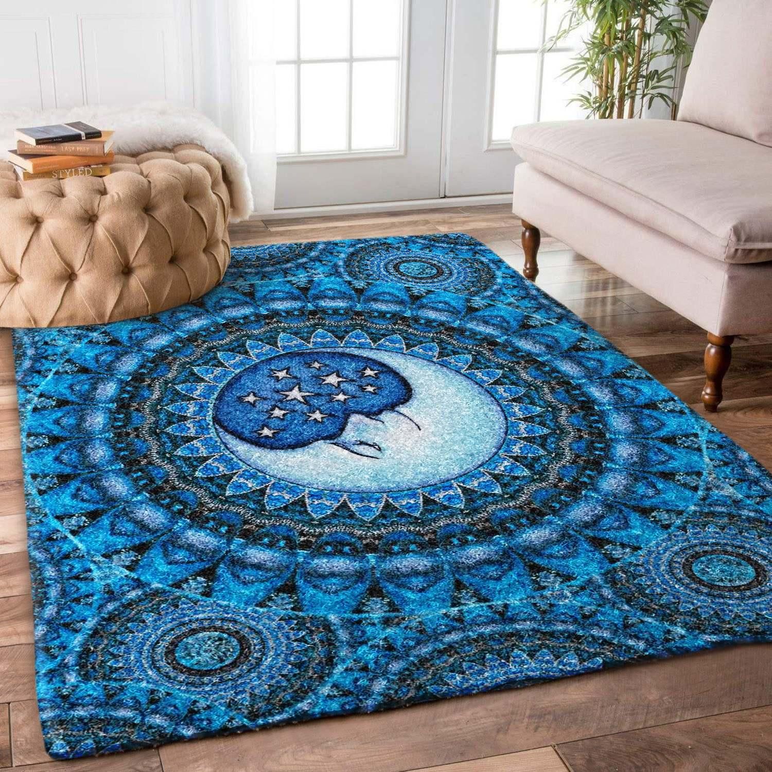 Moon Rug Chrismas Gift - Indoor Outdoor Rugs