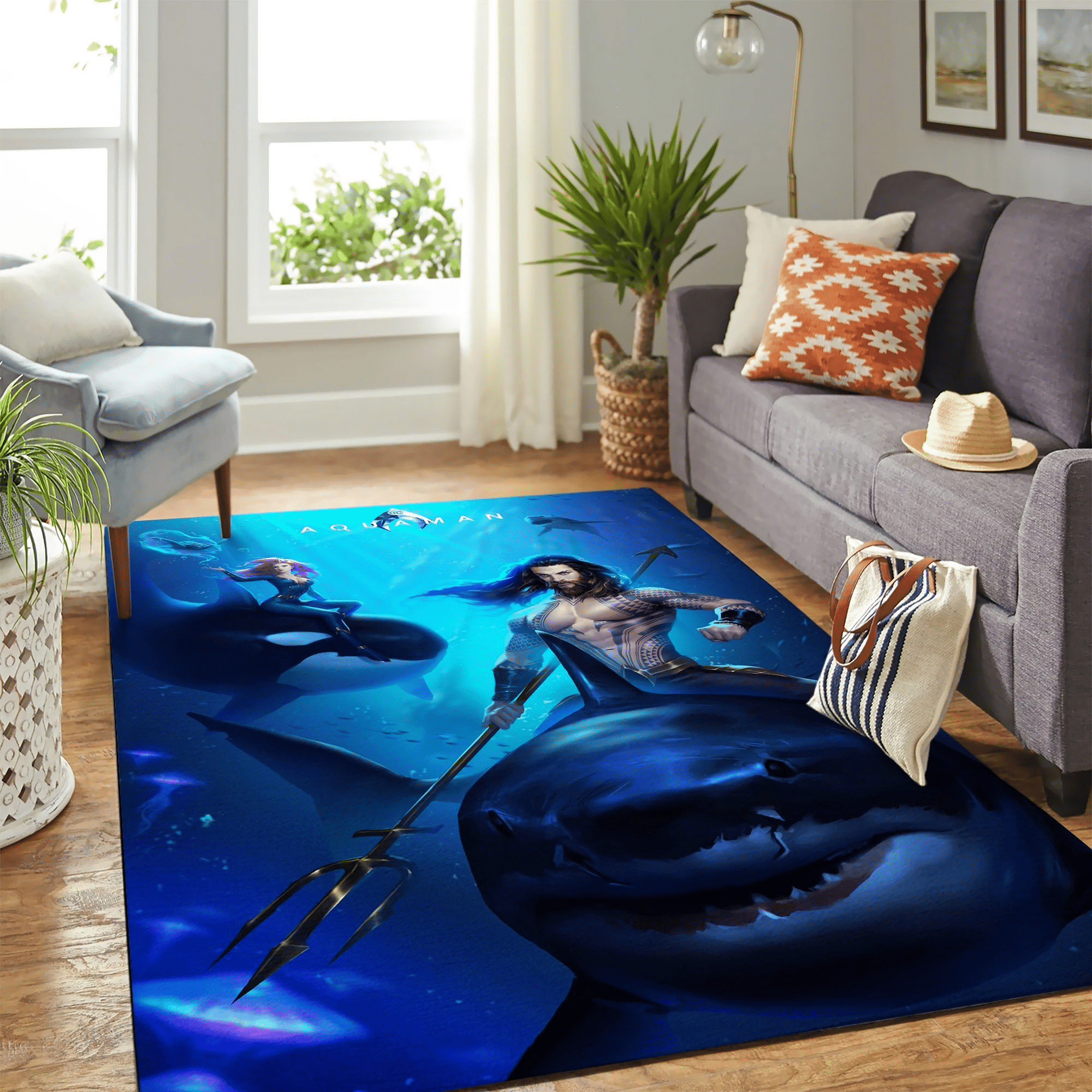 Aquaman Carpet Rug Chrismas Gift - Indoor Outdoor Rugs