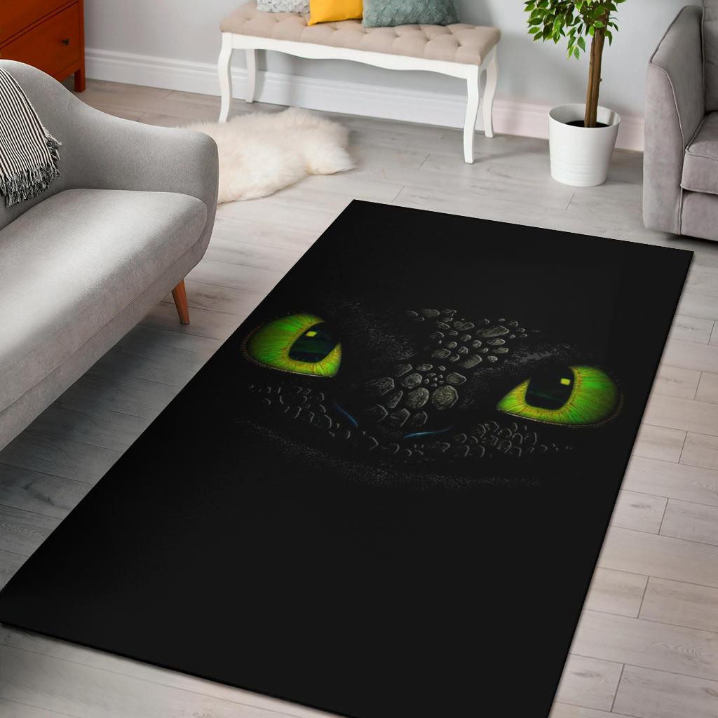 Tootless Face Dark Area Rug Chrismas Gift - Indoor Outdoor Rugs