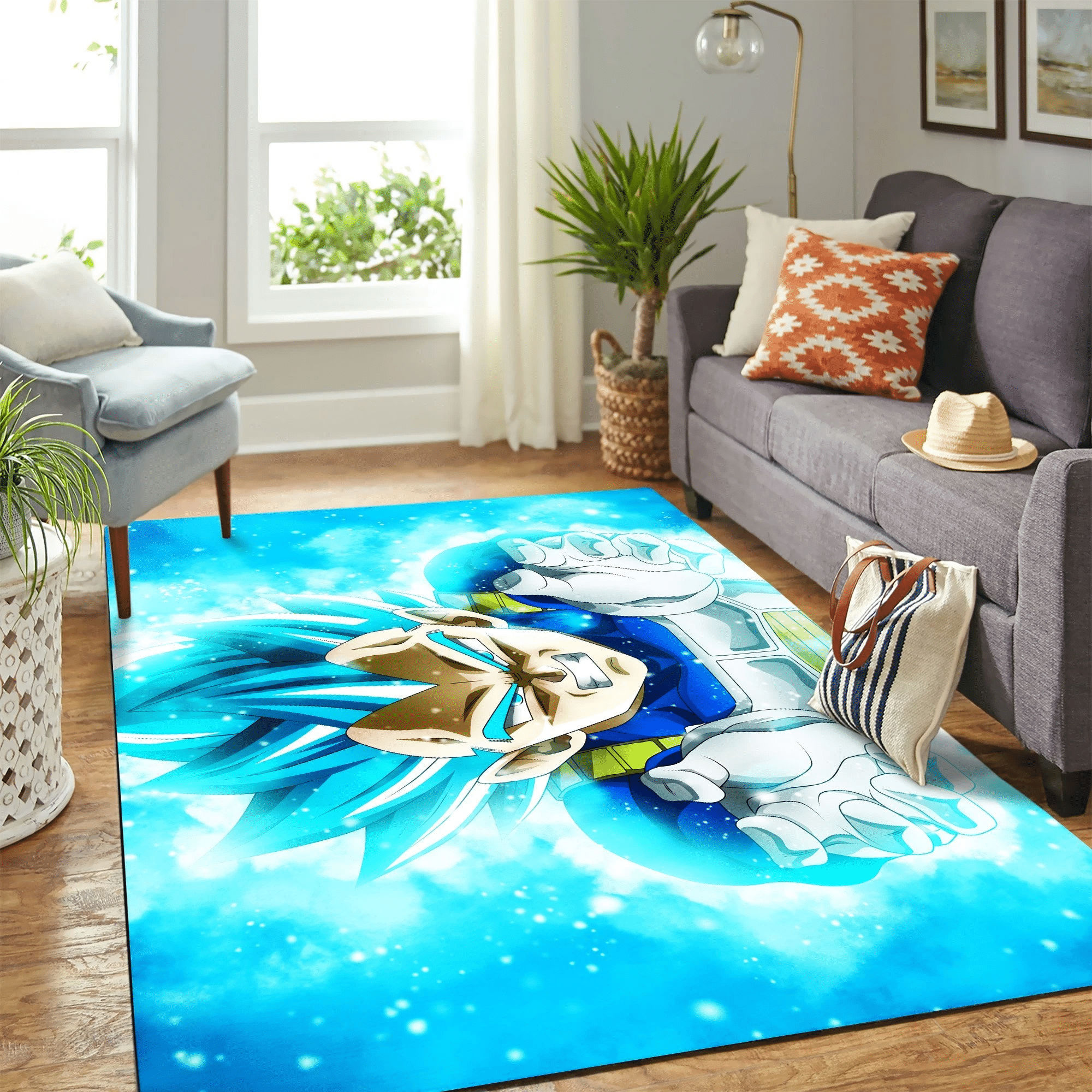 Vegeta Goku Dragon Ball Carpet Rug Chrismas Gift - Indoor Outdoor Rugs