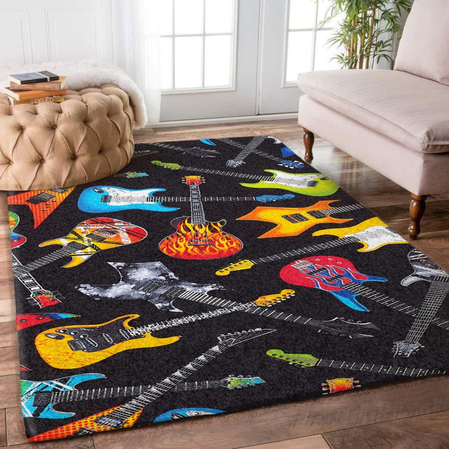 Guitar Rug Chrismas Gift - Indoor Outdoor Rugs