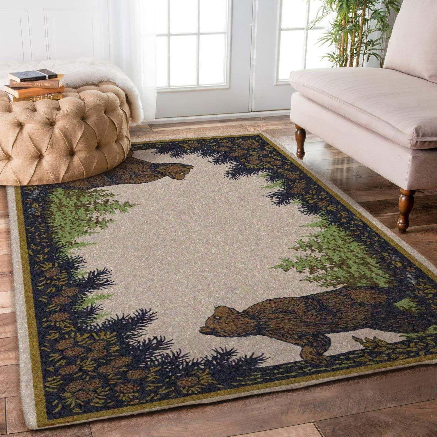 Bear Rug Chrismas Gift - Indoor Outdoor Rugs