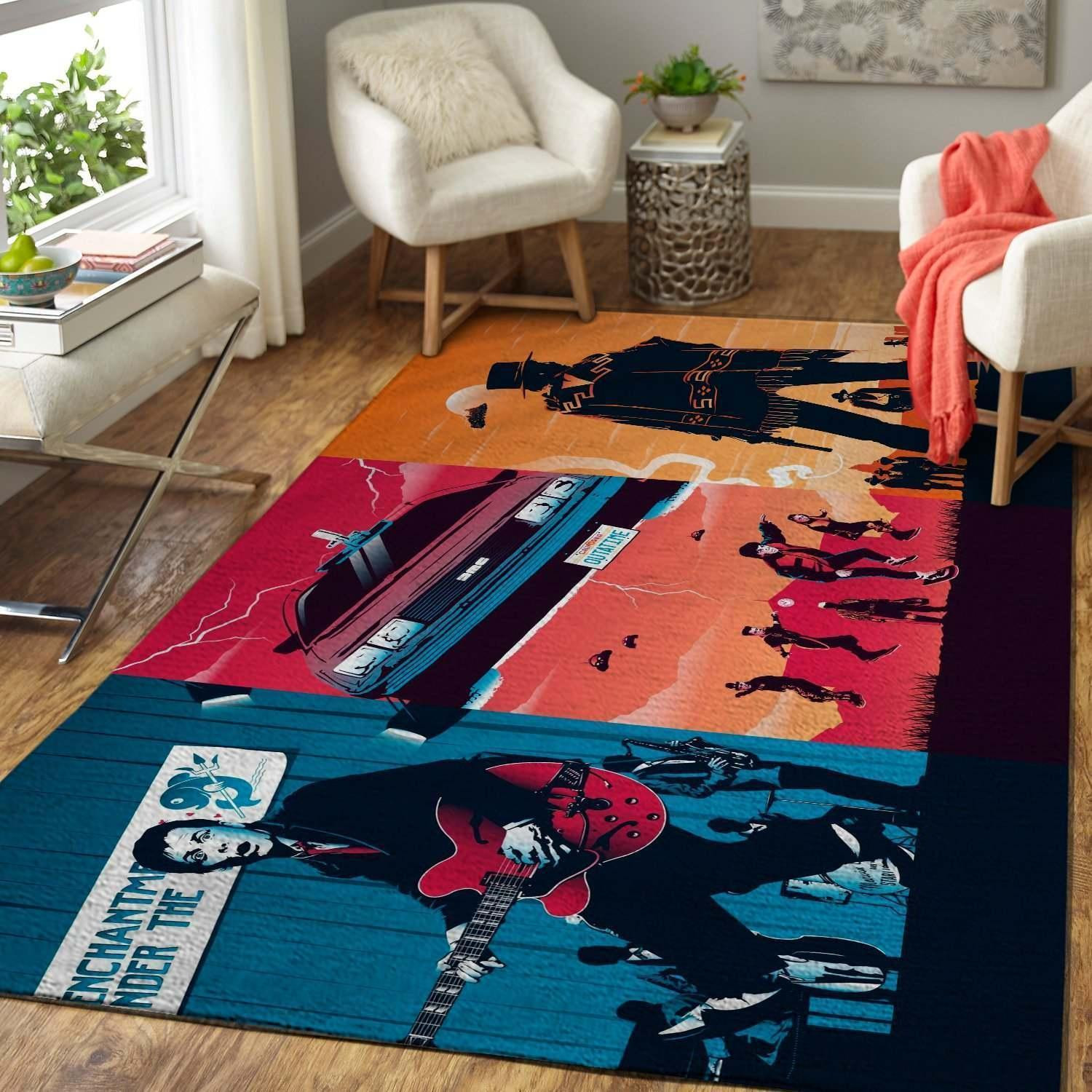 Back To The Future Trilogy Area Rug Chrismas Gift - Indoor Outdoor Rugs