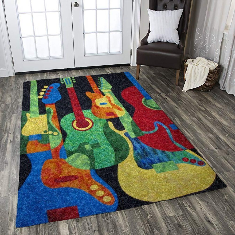 Guitar Rug Chrismas Gift - Indoor Outdoor Rugs