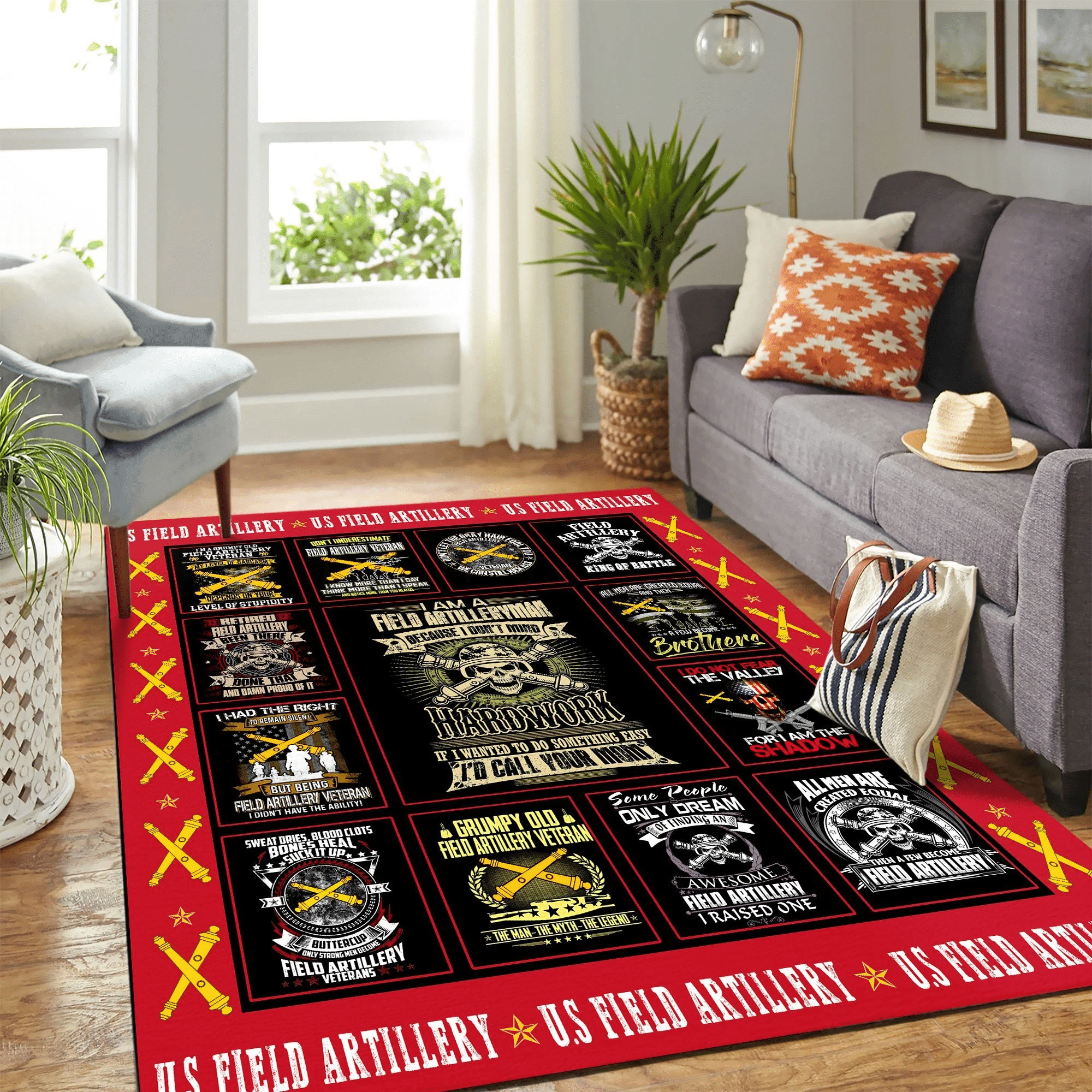 Us Field Copy Mk Carpet Area Rug Chrismas Gift - Indoor Outdoor Rugs