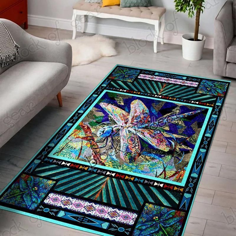 Dragonfly Living Room Rug Chrismas Gift - Indoor Outdoor Rugs