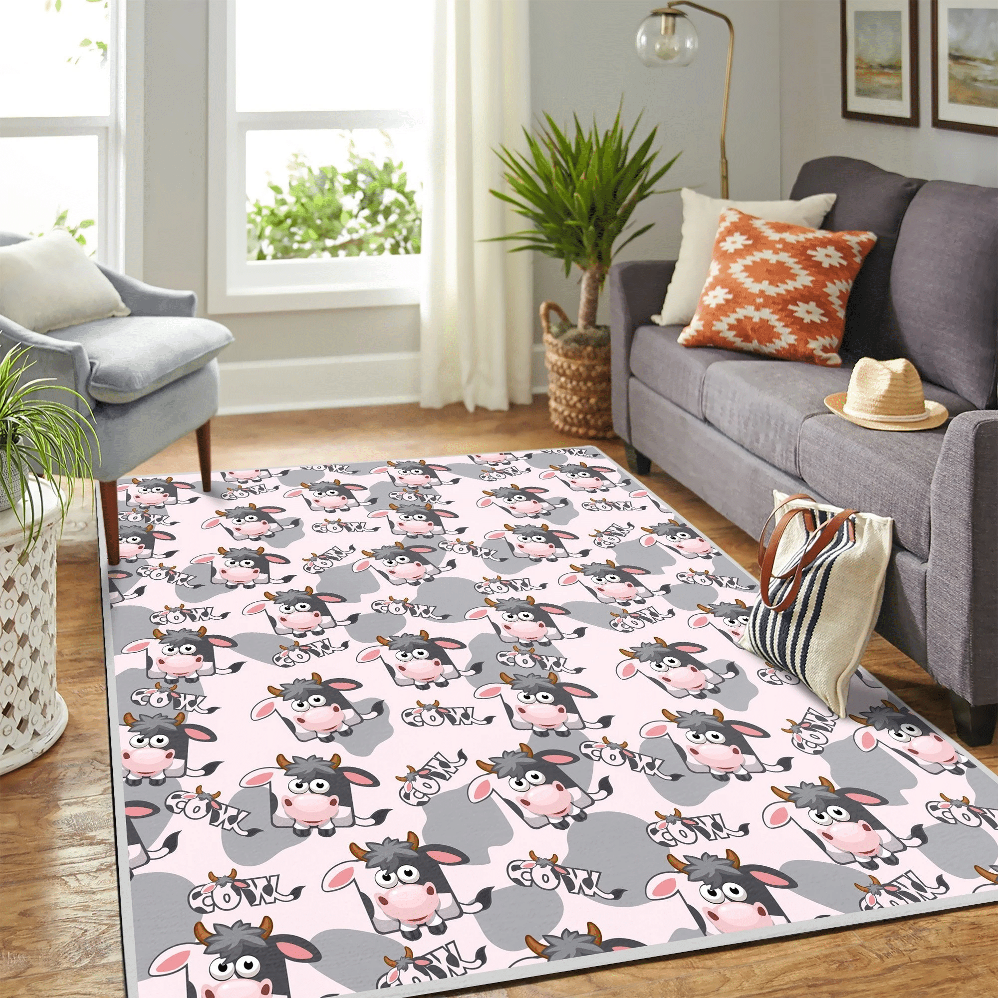 Funny Milk Cow Mk Carpet Area Rug Chrismas Gift - Indoor Outdoor Rugs