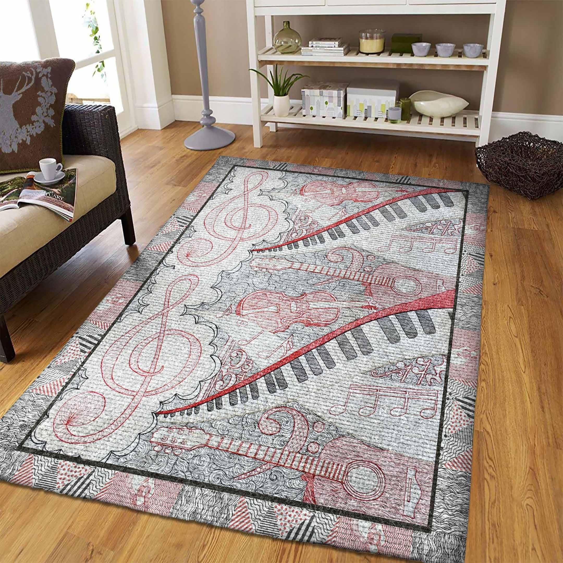 Musical Instrument Rug Chrismas Gift - Indoor Outdoor Rugs