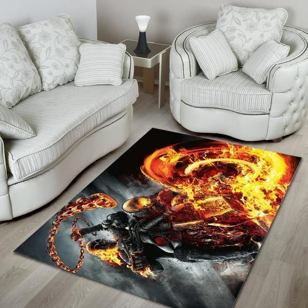 Skull Area Rug Chrismas Gift - Indoor Outdoor Rugs