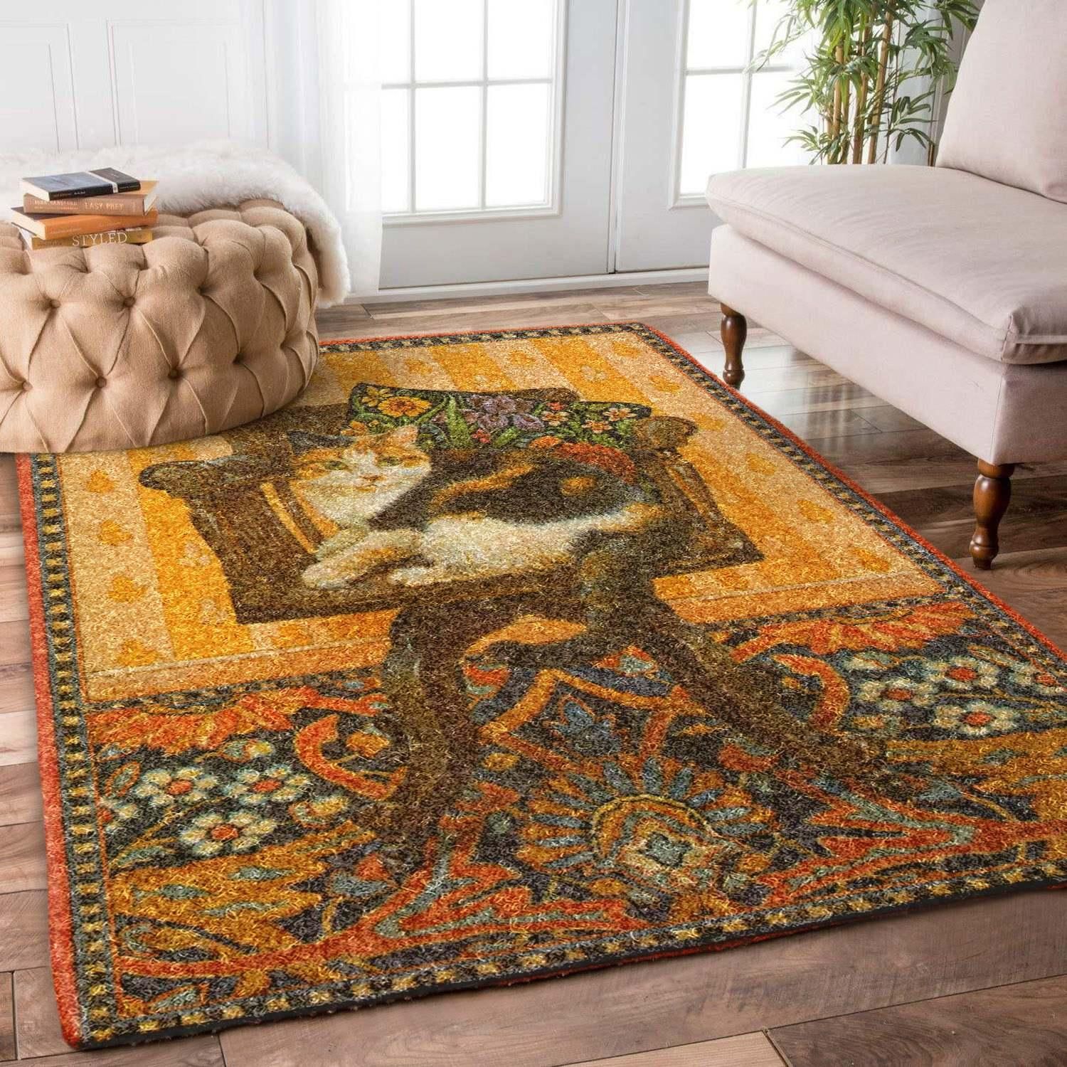 Cat Rug Chrismas Gift - Indoor Outdoor Rugs