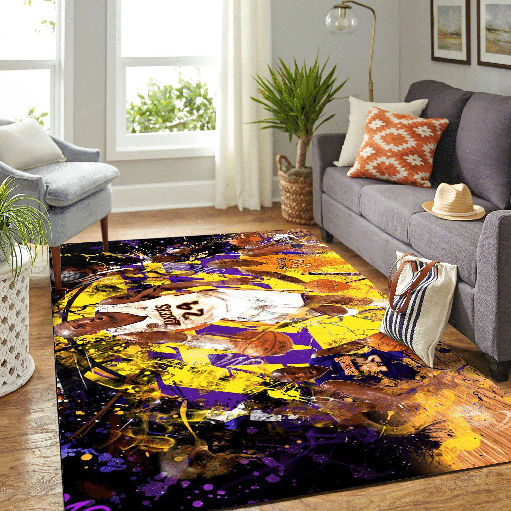 Kobe Legend Carpet Floor Area Rug Chrismas Gift - Indoor Outdoor Rugs