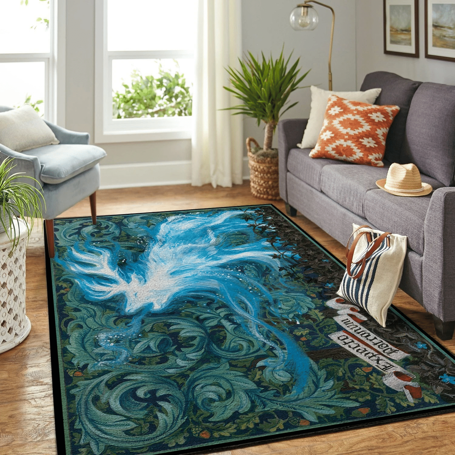 Harry Potter Expecto Patronum Rug Chrismas Gift - Indoor Outdoor Rugs