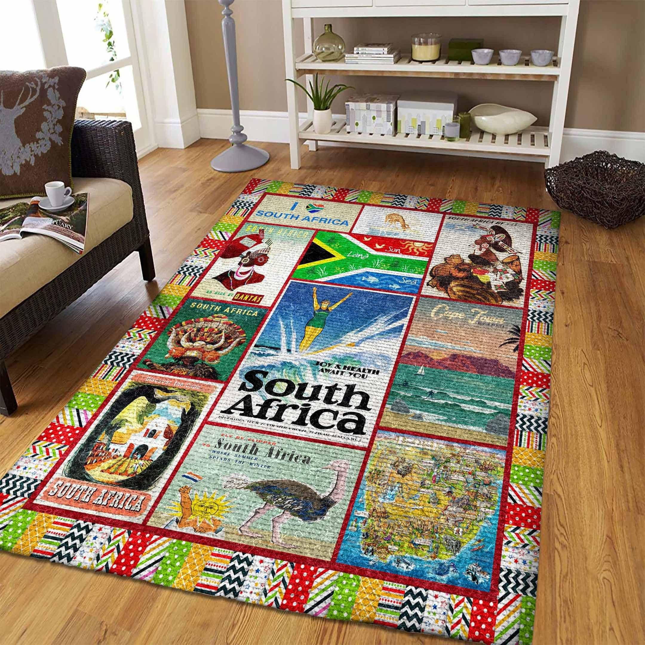 South Africa Rug Chrismas Gift - Indoor Outdoor Rugs