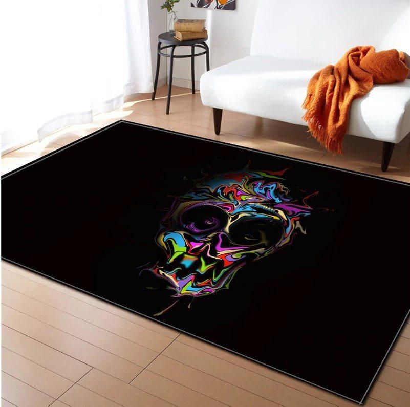 Skull Rug Chrismas Gift - Indoor Outdoor Rugs