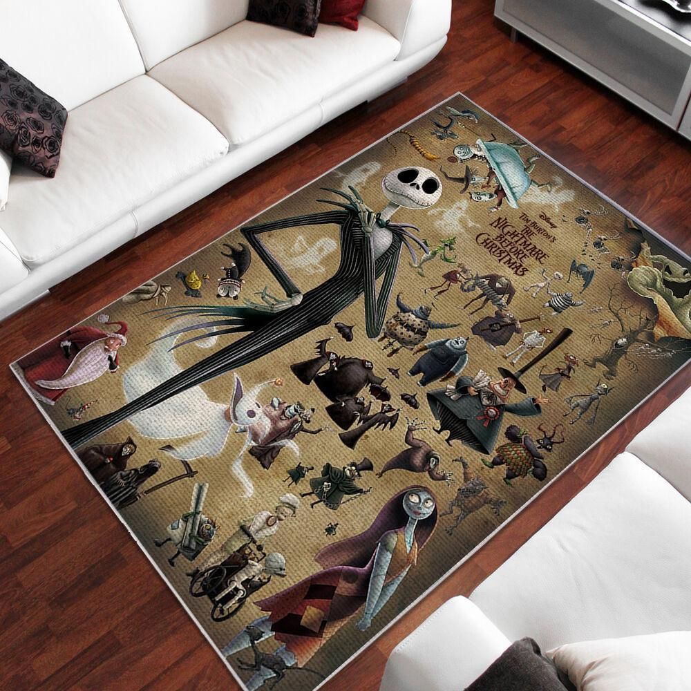 The Nightmare Before Christmas Area Rug Chrismas Gift - Indoor Outdoor Rugs