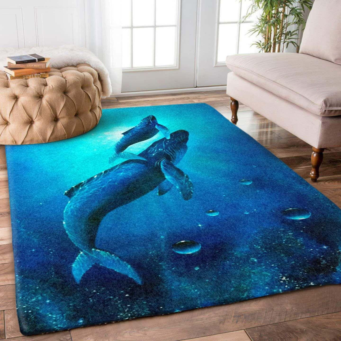 Whale Rug Chrismas Gift - Indoor Outdoor Rugs