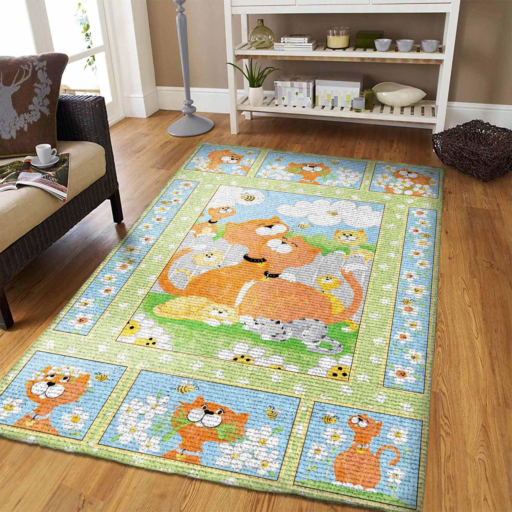 Cat Rug Chrismas Gift - Indoor Outdoor Rugs