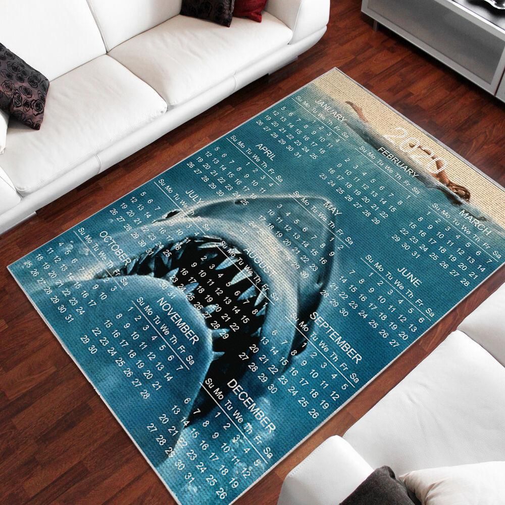 Jaws Area Rug Chrismas Gift - Indoor Outdoor Rugs