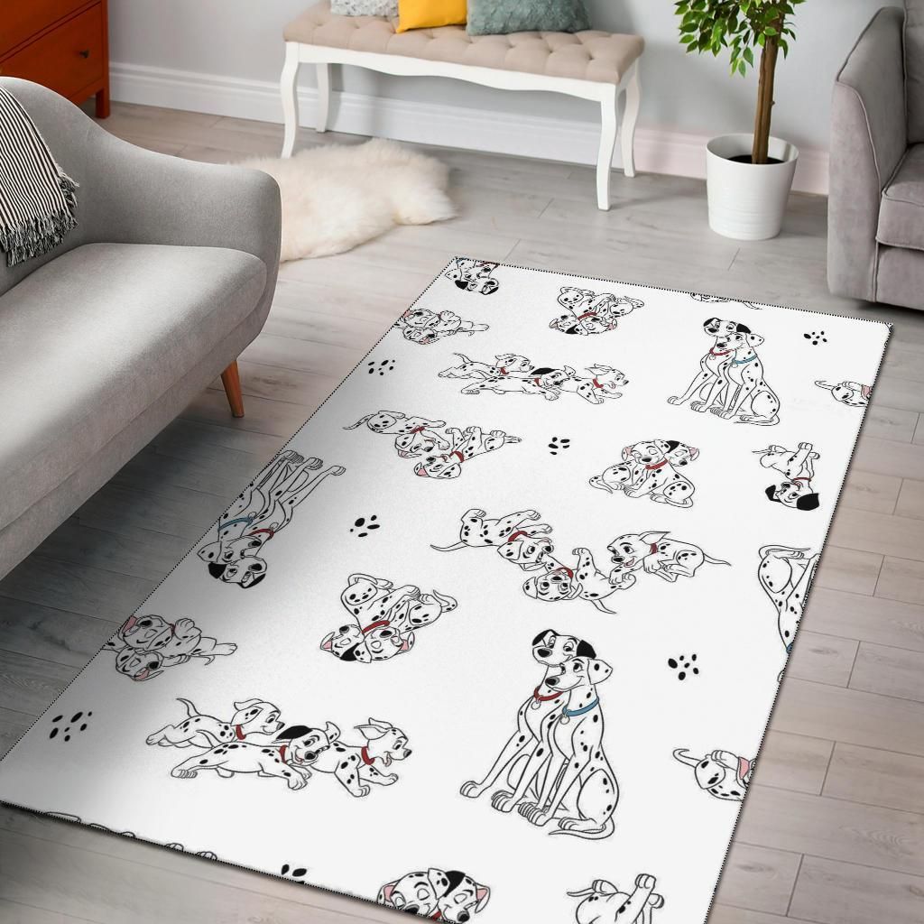 White Dalmatians Area Rug Chrismas Gift - Indoor Outdoor Rugs