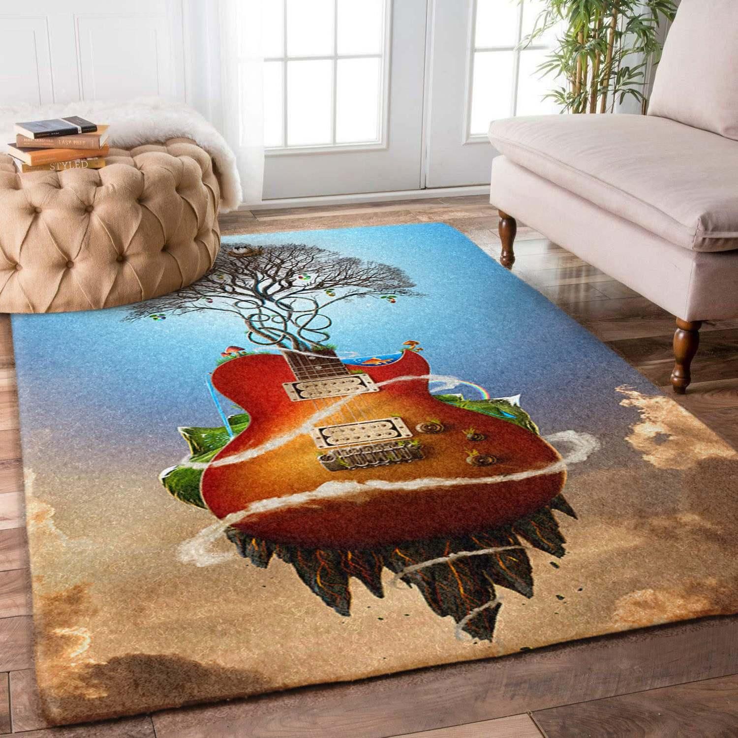 Guitar Rug Chrismas Gift - Indoor Outdoor Rugs