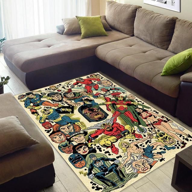 Comicbook Superheroes Area Rug Chrismas Gift - Indoor Outdoor Rugs