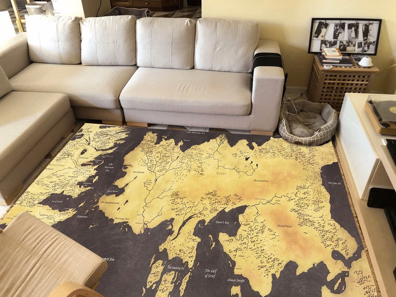 Got The Known World Westeros Map High Resolution Rug Chrismas Gift - Indoor Outdoor Rugs