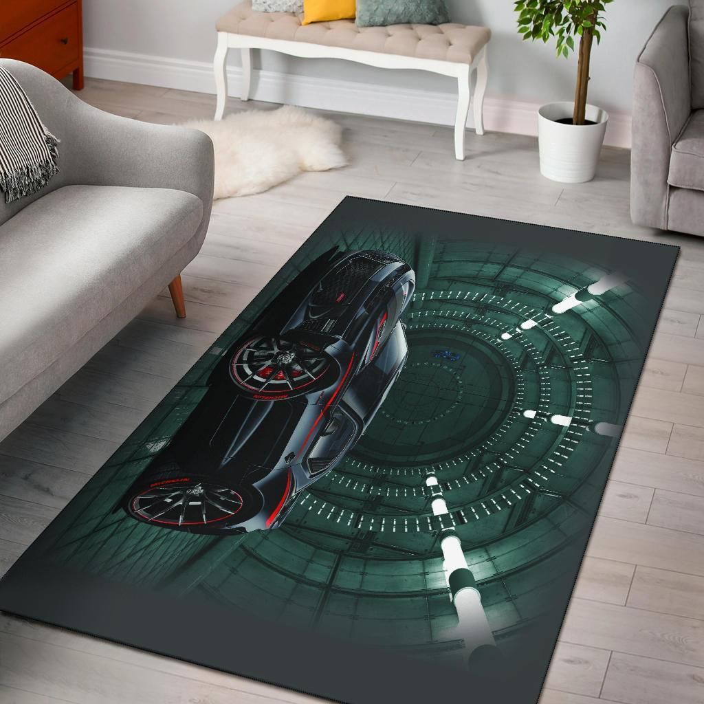 Futuristic Camaro Ss Car Art Area Rug Chrismas Gift - Indoor Outdoor Rugs