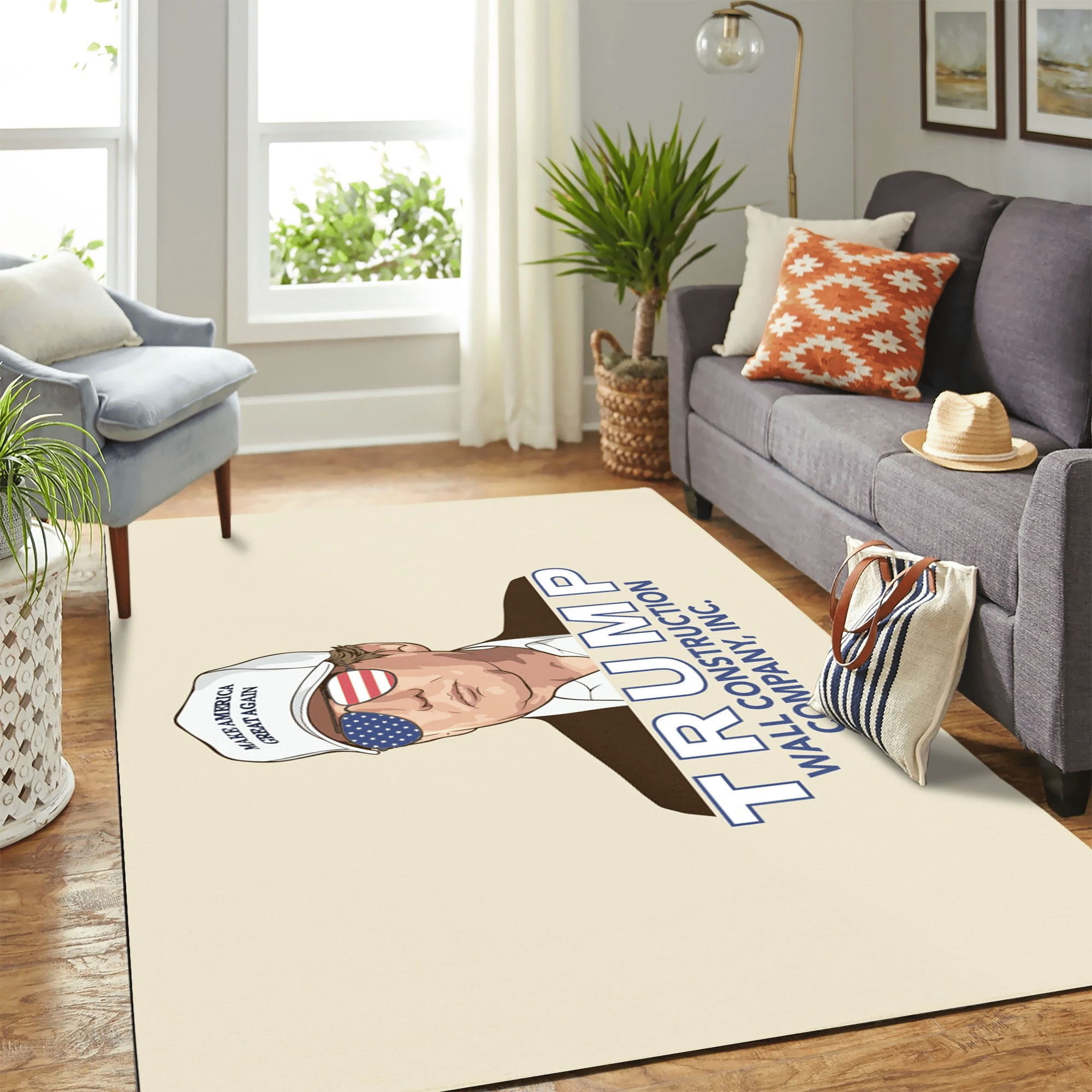 Donal Trump New Carpet Floor Area Rug Chrismas Gift - Indoor Outdoor Rugs