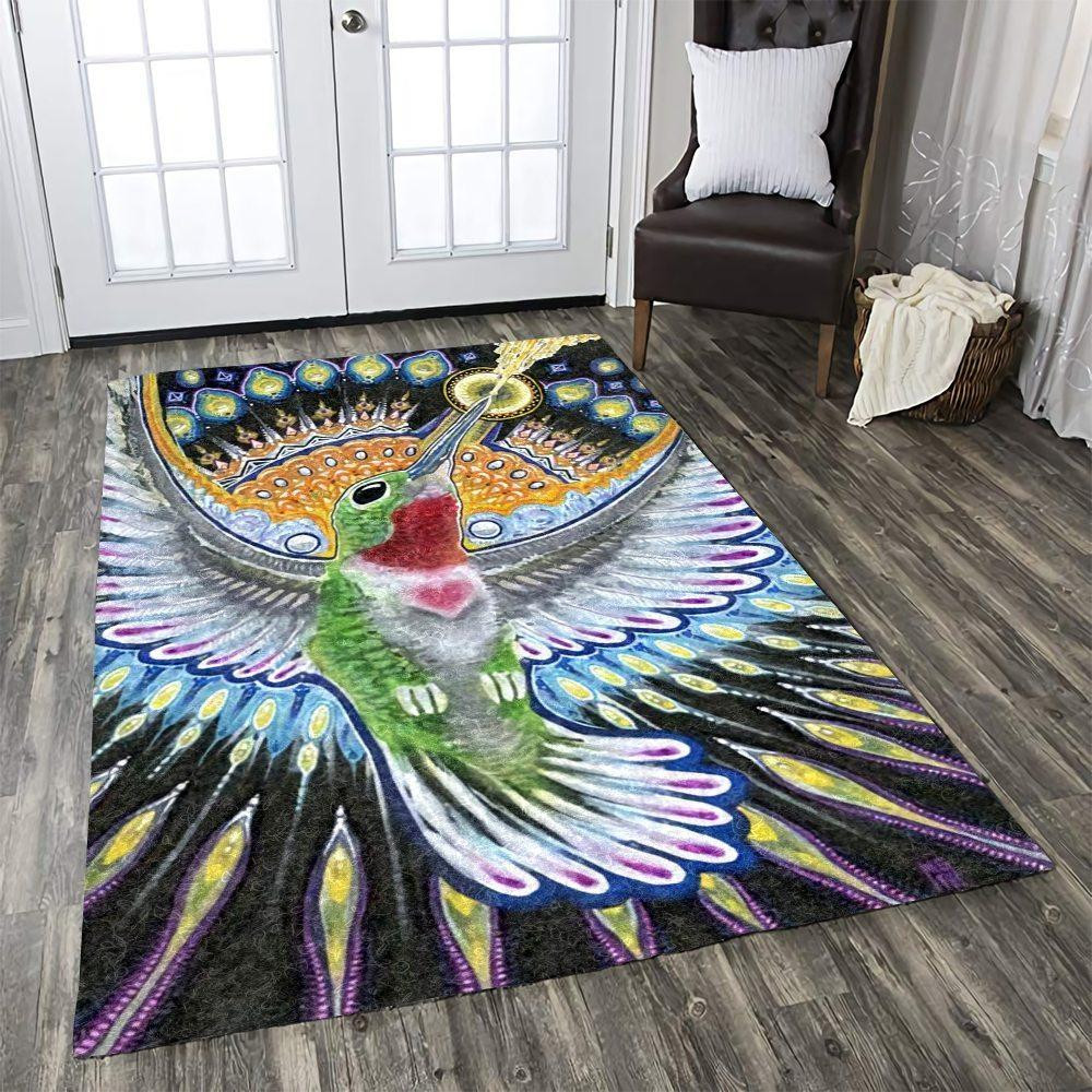 Hummingbird Rug Chrismas Gift - Indoor Outdoor Rugs