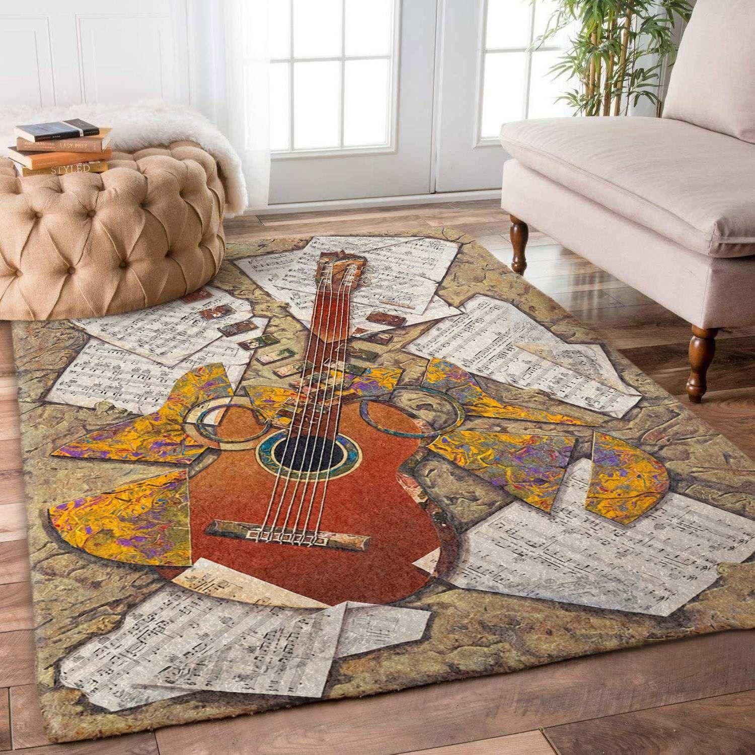 Guitar Rug Chrismas Gift - Indoor Outdoor Rugs