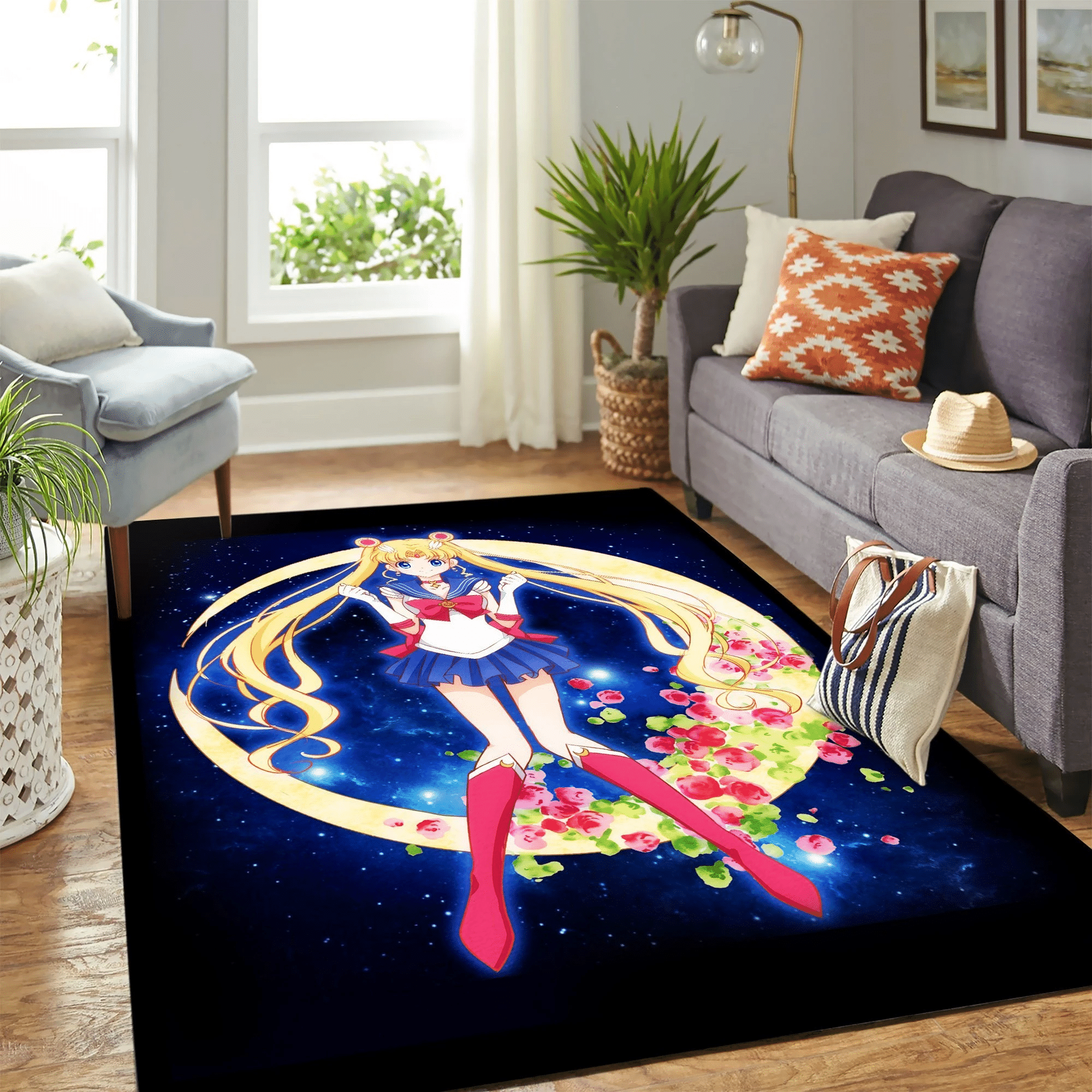 Sailor Moon Carpet Floor Area Rug Chrismas Gift - Indoor Outdoor Rugs