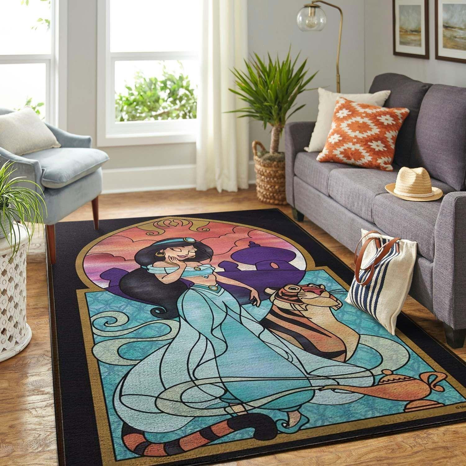 Princess Jasmine Area Rug Chrismas Gift - Indoor Outdoor Rugs