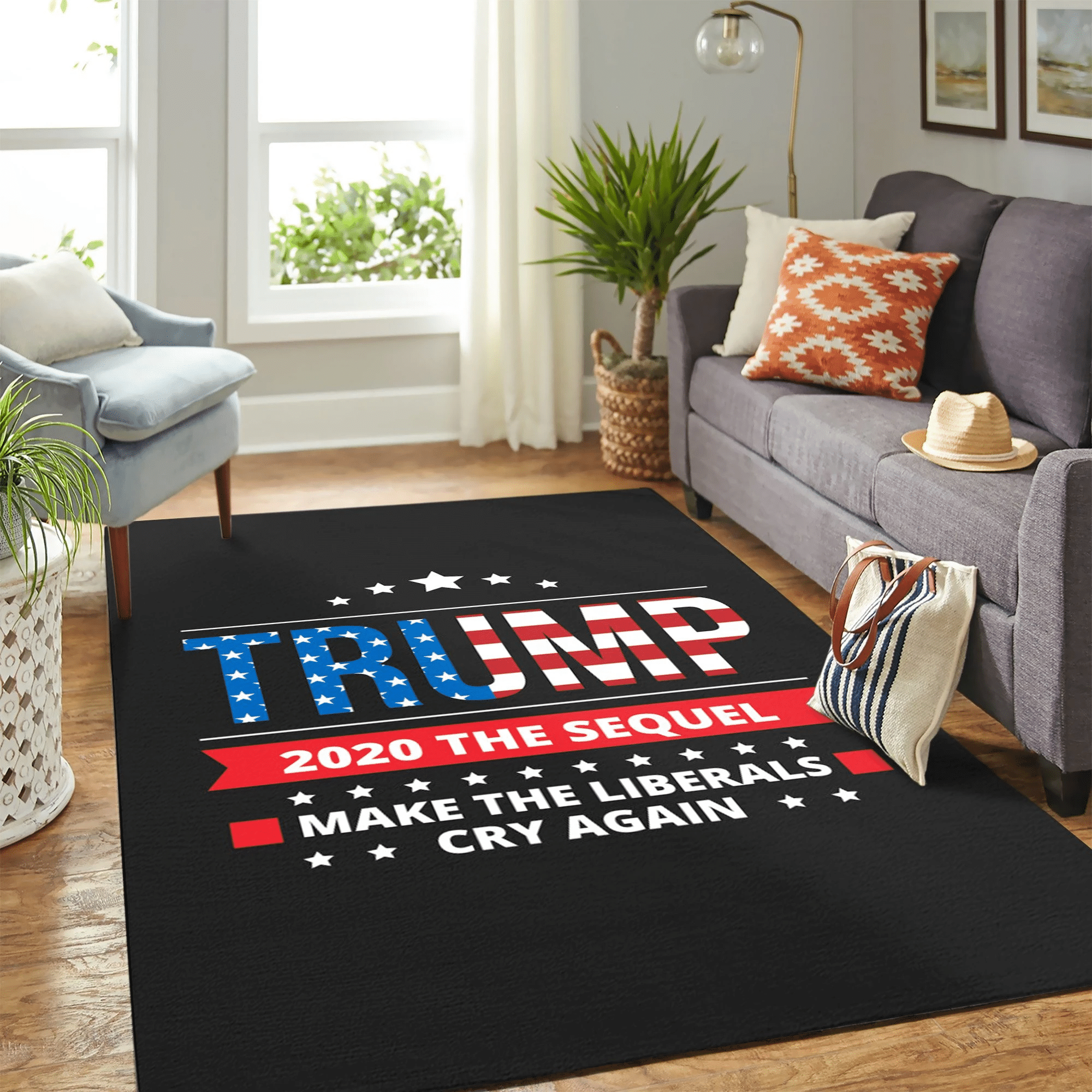 Donal Trump Typo Carpet Floor Area Rug Chrismas Gift - Indoor Outdoor Rugs