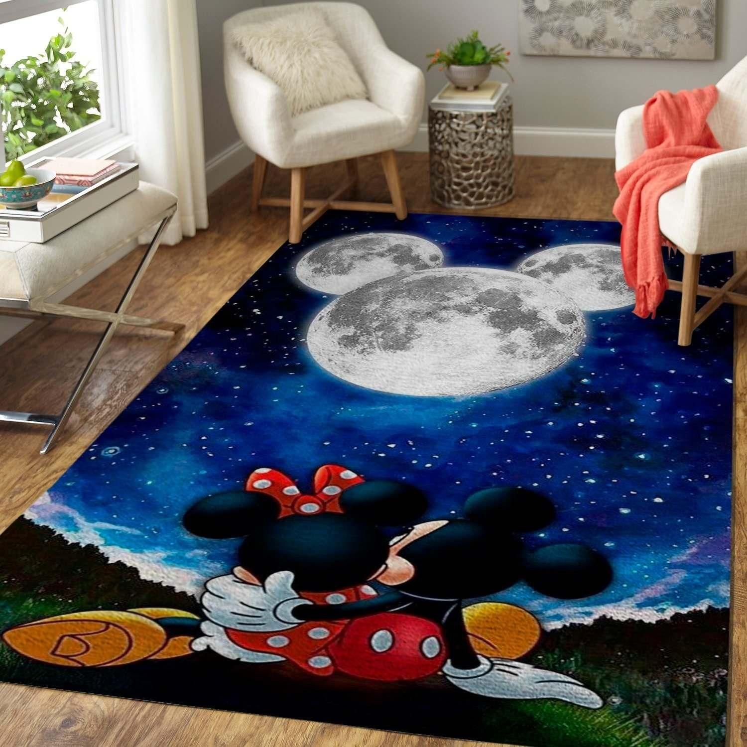 Minnie Mickey Mouse Area Rug Chrismas Gift - Indoor Outdoor Rugs