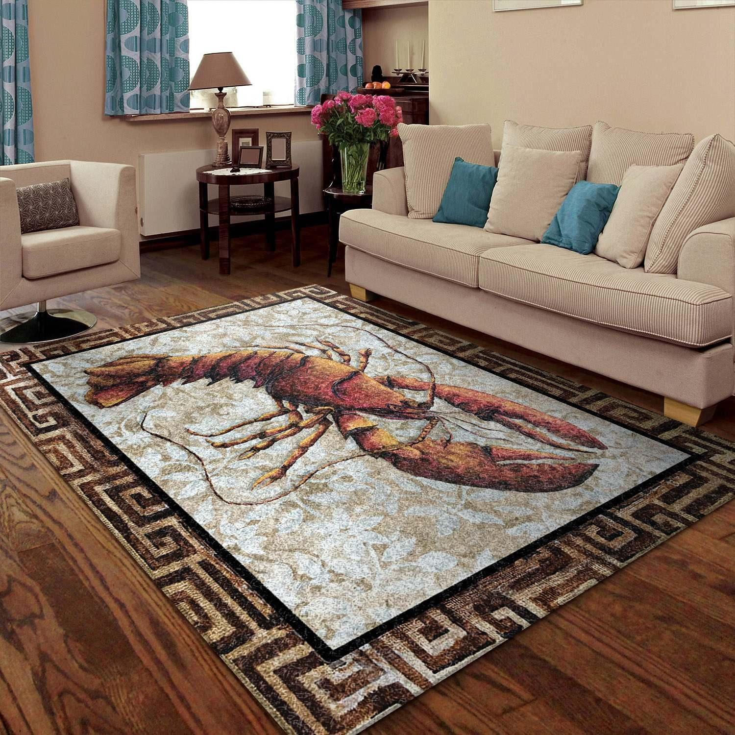 Lobster Rug Chrismas Gift - Indoor Outdoor Rugs