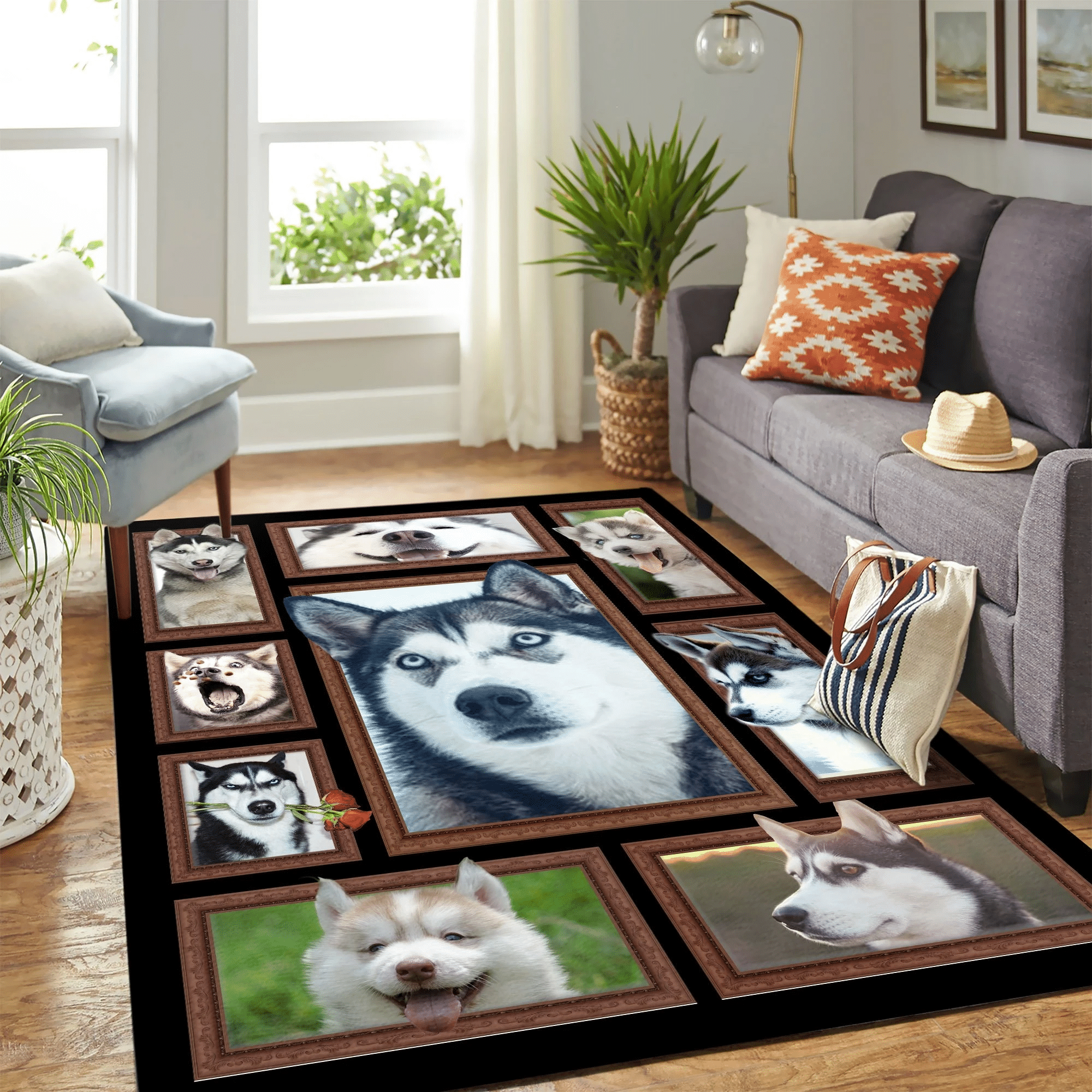 Quilt Husky Copy Mk Carpet Area Rug Chrismas Gift - Indoor Outdoor Rugs